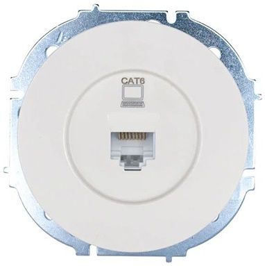 Механизм розетки  LEZARD OSEN Осень 1 гнездо, компьютерная RJ45 кат.6 , белая купить в СОМ