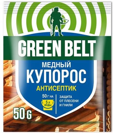 Купорос медный 50г защита от плесени и гнили Green Belt купить в СОМ