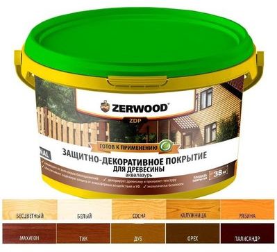 Антисептик Zerwood ZDP Аквалазурь, тик, 2.5 кг купить в СОМ