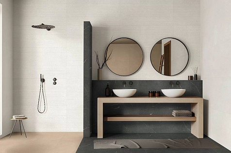 Керамогранит Global Tile Lakeside  Черный  линии, 1200х600х9 мм, 2 шт. - 1.44 кв. м. GT1206014365MR купить в СОМ