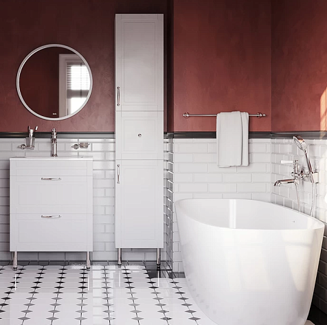 Пенал напольный Iddis Oxford OXF36W0i97, белый, 36 см купить в СОМ