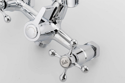 Смеситель для ванны Frud R22108, силумин, хром купить в СОМ