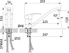 Смеситель для мойки Iddis Alborg K56001C, хром купить в СОМ