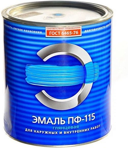 Эмаль алкидная ПФ-115 Empils, синяя, 10 кг купить в СОМ