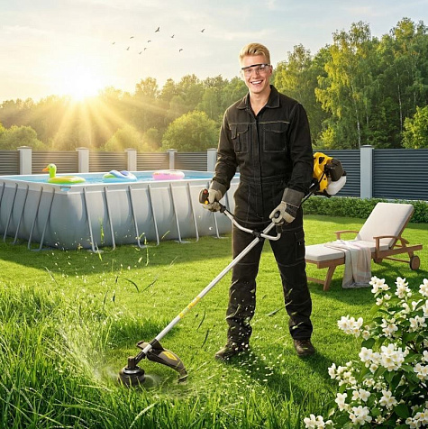 Триммер бензиновый HUTER GGT-553TA, 2500 Вт купить в СОМ