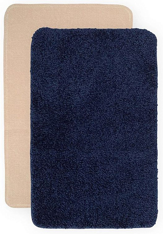 Коврик для ванной Bombini Soft Shaggy 50 х80 см, синий купить в СОМ