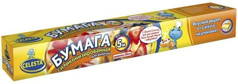 Бумага для выпечки Celesta силиконизированная 5м.38см купить в СОМ
