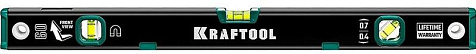 Уровень KRAFTOOL, магнитный, фрезерованный, 3 глазка, 600 мм купить в СОМ