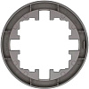 Рамка для розеток и выключателей LEZARD OSEN Осень 1м. горизонтальная, круглая, серая матовая купить в СОМ