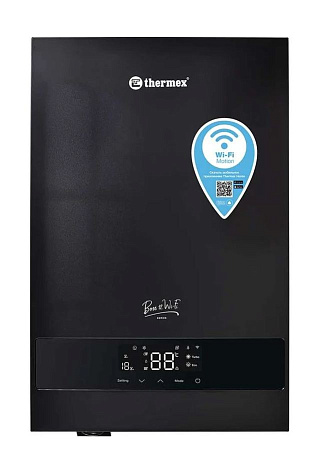 Котел электрический настенный Thermex Boss 12 Wi-Fi, черный купить в СОМ