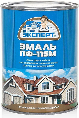 Эмаль ПФ-115 Эксперт, салатовая глянцевая, 0.8 кг купить в СОМ