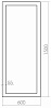 Зеркало Azario Монреаль, 600 х1500 мм, напольное, венге купить в СОМ