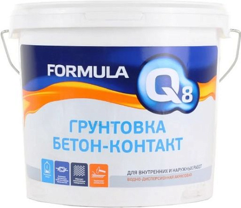 Грунтовка Бетон-Контакт Formula Q8, 6 кг купить в СОМ