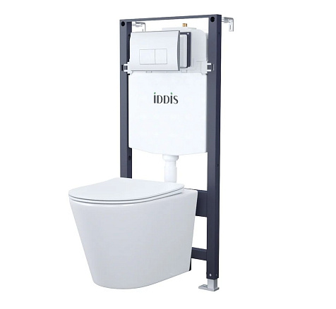 Инсталляция Iddis BASC010i73, 3 в1, унитаз, кнопка хром купить в СОМ