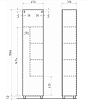 Пенал напольный Vigo Geometry 450, бетон купить в СОМ