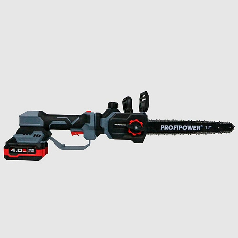 Пила цепная ProfiPower PL-12, 20В, Li-ion, 4.0А/ч, шина 30см, телескопическа штанга купить в СОМ