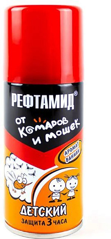 Рефтамид Аэрозоль Baby от комаров/москитов/мокрецов от 1года (на кожу) купить в СОМ