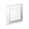 Рамка для розеток и выключателей AtlasDesign Air  1м белая/дым.бел. купить в СОМ