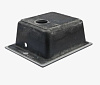 Мойка каменная Granit Bergg, Линди Z8Q4, 500х425х195 мм, черная купить в СОМ