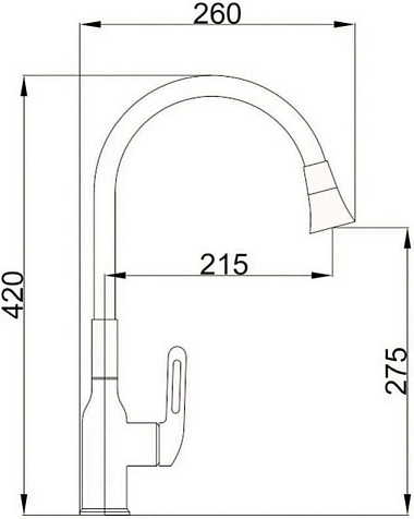 Смеситель для мойки Haiba HB73825-8, белый купить в СОМ