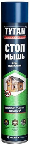 Пена монтажная Tytan Professional СТОП МЫШЬ, бытовая, 750 мл купить в СОМ