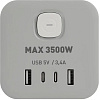 Удлинитель Эра 3 гнезда  1.5м с/з выключатель ПВС 3500Вт 3x0.75мм² 4xUSB (2xA+2xC) белый куб купить в СОМ
