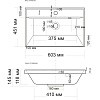 Тумба-умывальник Домино Karat В1 60, серый туап, с раковиной Classica/Unit 60 купить в СОМ