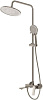 Система душевая Grossman Galaxy 500.K35.01.120, смеситель, тропический душ, брашированный никель купить в СОМ