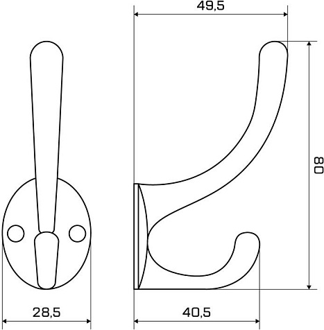 Крючок-вешалка StahlBuro 603 WW, белый купить в СОМ