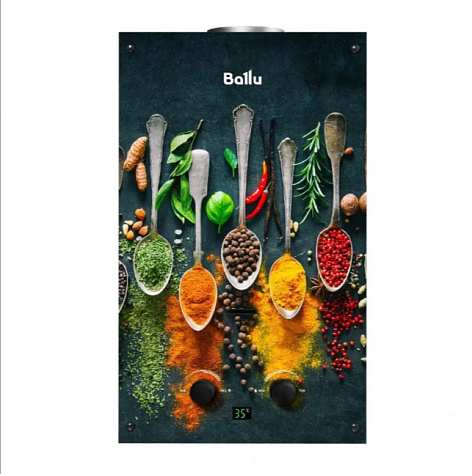 Водонагреватель проточный газовый Ballu GWH 10 Fiery Glass Curry купить в СОМ