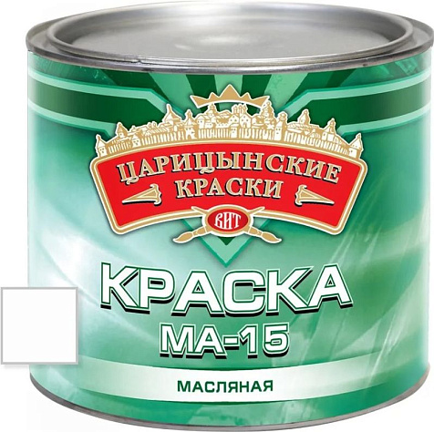 Краска масляная МА-15 Царицынские краски, белая, 1.8 кг купить в СОМ