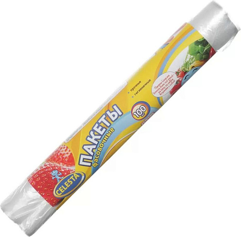 Пакеты Celesta фасовочные 100шт 24х37см купить в СОМ