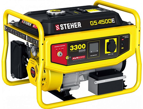 Генератор бензиновый STEHER GS-4500Е, 3300Вт купить в СОМ