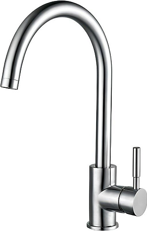 Смеситель для мойки Frap F40899, нержавеющая сталь купить в СОМ