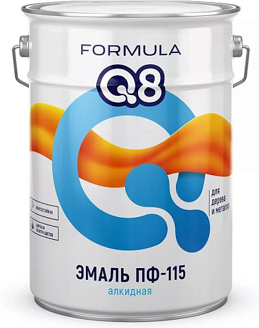 Эмаль ПФ-115 Formula Q8, белая, 20 кг купить в СОМ