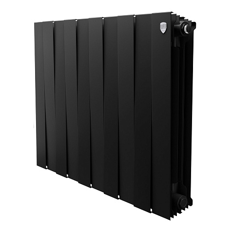 Радиатор биметаллический Royal Thermo Piano Forte, 500/100, 10 секций, черный купить в СОМ