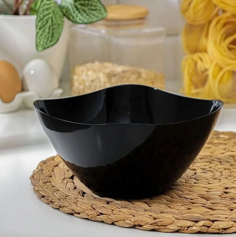 Салатник Рондо 1л черный Berossi купить в СОМ