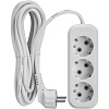Удлинитель ОНЛАЙТ OPE-S-03-200-E-3x1  3 гн, 2 м СЗ 16А IP20 белый купить в СОМ