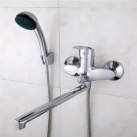 Смеситель для ванны Frap 22063, латунь, хром купить в СОМ