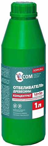 Отбеливатель древесины СОМ, концентрат 1:2, 1 л купить в СОМ