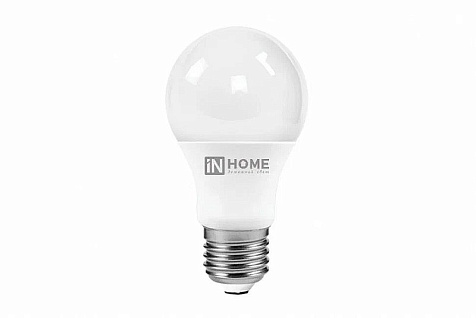 Лампа светодиодная IN HOME, 20Вт, Е27, 3000К, A60 купить в СОМ