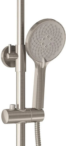 Система душевая Grossman Galaxy 500.K35.01.120, смеситель, тропический душ, брашированный никель купить в СОМ