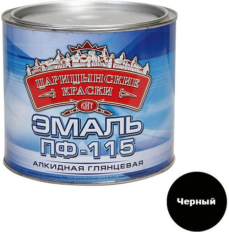 Эмаль ПФ-115 Царицынские краски, черный, 2.6 кг купить в СОМ