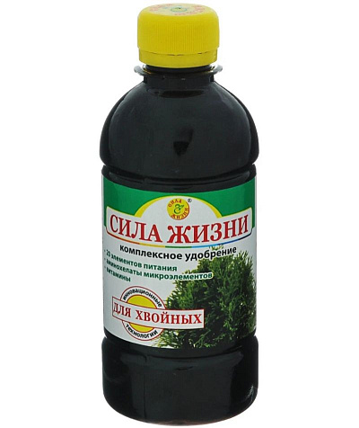 Удобрение Сила жизни для хвойных 0,3л купить в СОМ