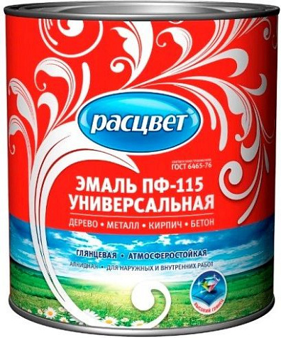 Эмаль алкидная ПФ-115 универсальная Расцвет, бежевая, 19 кг купить в СОМ