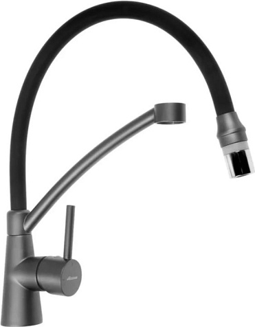 Смеситель для мойки Accoona A4890TF-2, латунь, черный/графит купить в СОМ